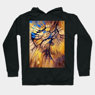 Abstract Painting in Hot Colors Hoodie